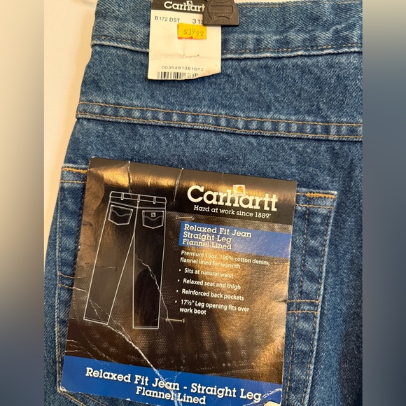Carhartt Men's Relaxed Fit Denim Jeans - Deep Blue - Picture 4 of 7